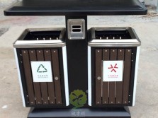 物業(yè)小區(qū)分類(lèi)鋼木垃圾箱